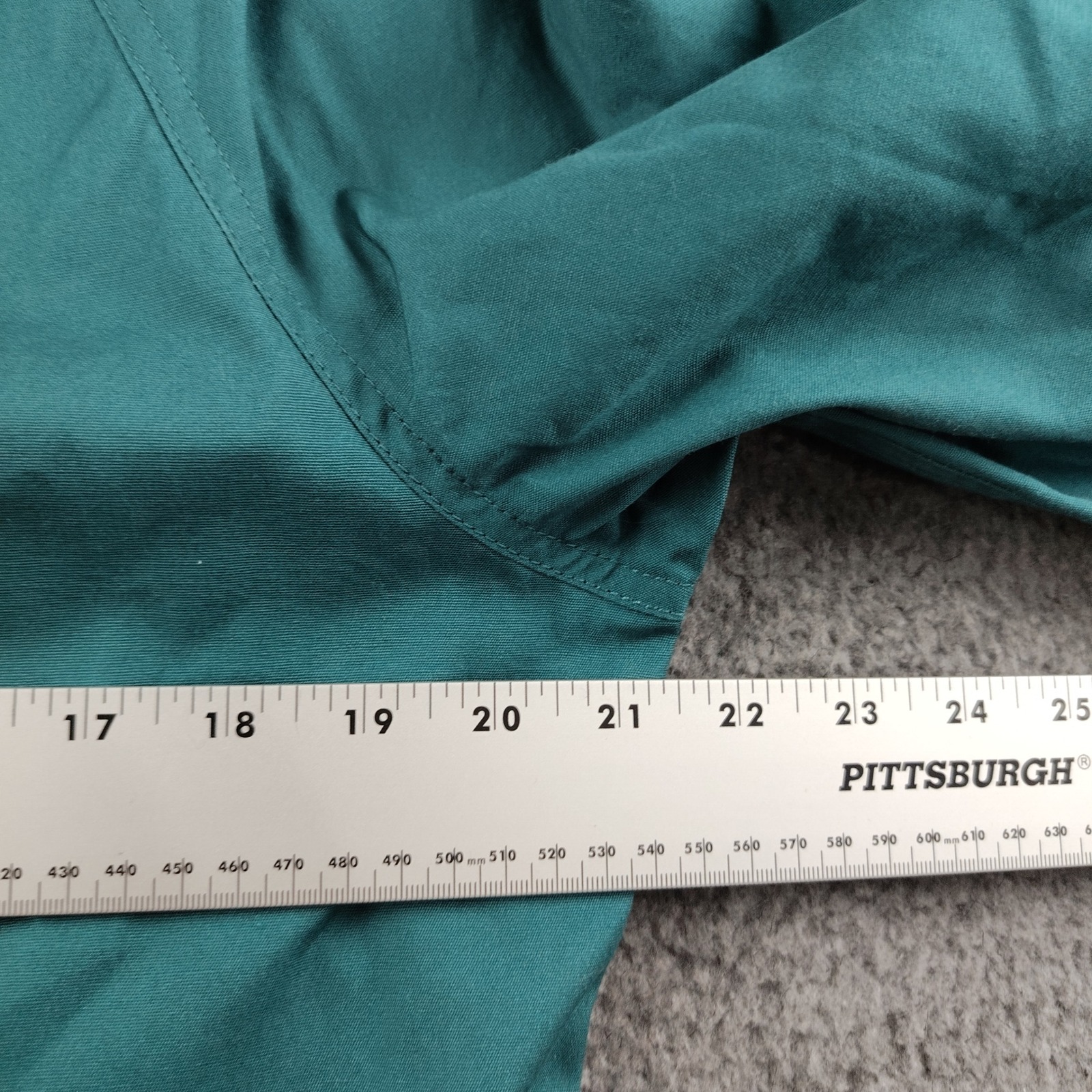 J. Peterman Company Coat Womens Small Duster Teal Corduroy Trim Office Euc — image 2 of 8
